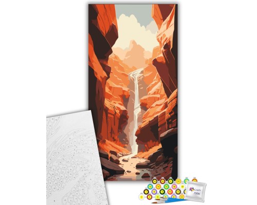 Картина по номерам ArtCraft Каньйон 40х80 см (11567-AC)