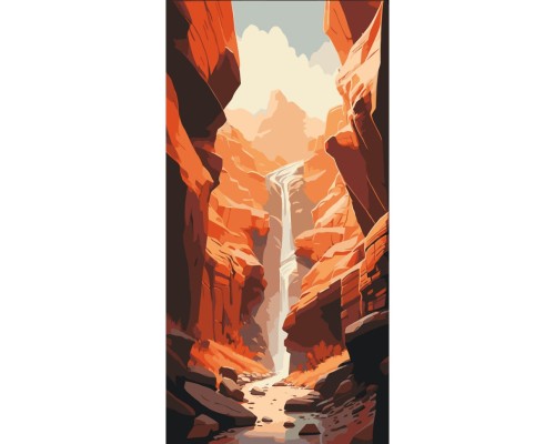 Картина по номерам ArtCraft Каньйон 40х80 см (11567-AC)