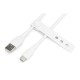 Дата кабель USB 2.0 AM to Type-C 2.0m 60W white Digitus (AK-300340-020-W)