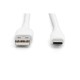 Дата кабель USB 2.0 AM to Type-C 2.0m 60W white Digitus (AK-300340-020-W)
