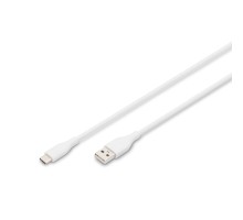 Дата кабель USB 2.0 AM to Type-C 2.0m 60W white Digitus (AK-300340-020-W)