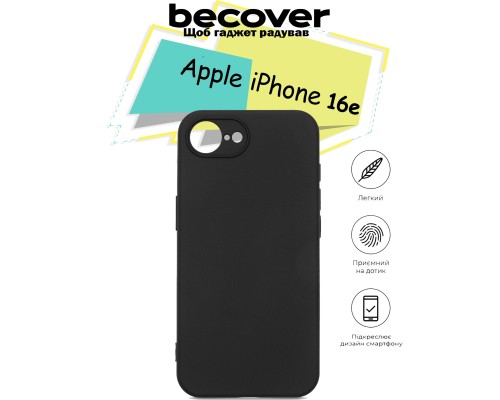 Чохол до мобільного телефона BeCover Apple iPhone 16e Black (713238)