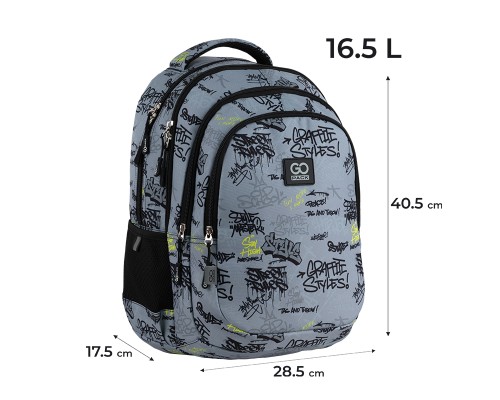 Рюкзак шкільний GoPack Teens 162M-4 (GO25-162M-4)