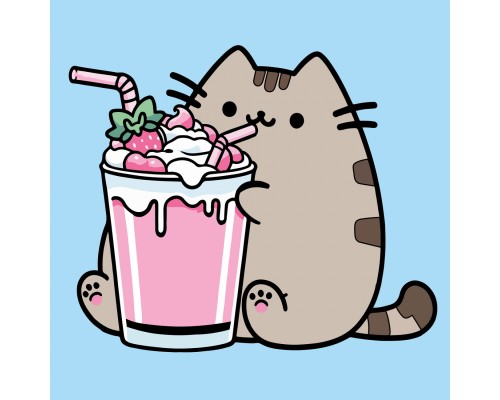 Картина по номерам Santi Пушин Полуничний коктейль 25х25см (955029)