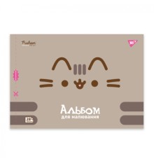 Альбом для малювання Yes А4 28 скоба з перфорацією Pusheen (130590)