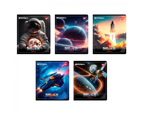 Зошит Yes Space expedition 12 аркушів лінія (767512)