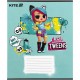 Зошит Kite LOL, 12 аркушів, коса лінія (LO25-235)