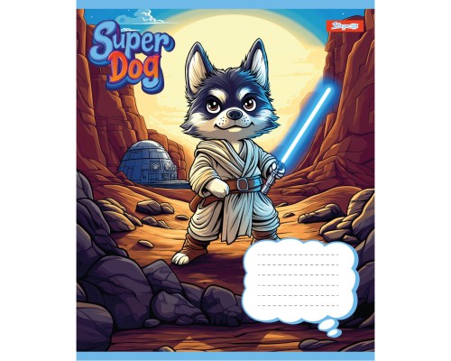 Зошит 1 вересня Super Dog А5 12 аркушів коса лінія (768254)