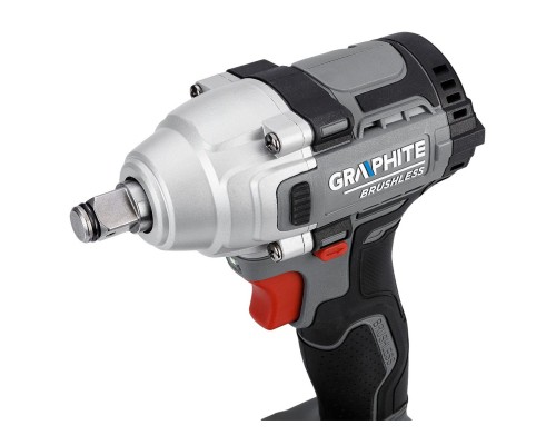 Гайковерт Graphite Energy+ 18V, безщітковий, 2600об/хв, 330Нм, 1/2