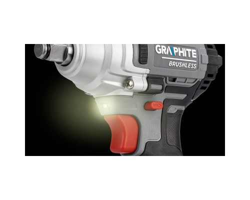 Гайковерт Graphite Energy+ 18V, безщітковий, 2600об/хв, 330Нм, 1/2