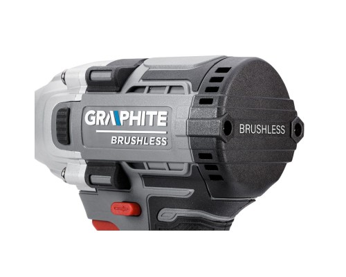 Гайковерт Graphite Energy+ 18V, безщітковий, 2600об/хв, 330Нм, 1/2