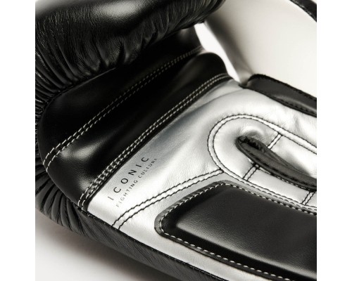 Боксерські рукавички Leone GN208 Iconic Black 12 унцій (GN208_Black_12oz)