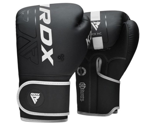 Боксерські рукавички RDX F6 Kara Matte White 8 унцій (BGR-F6MW-8OZ)