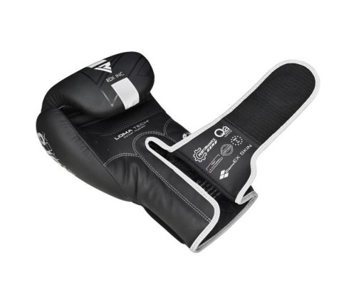 Боксерські рукавички RDX F6 Kara Matte White 8 унцій (BGR-F6MW-8OZ)
