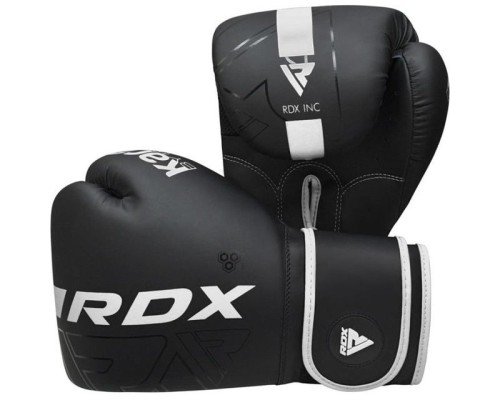 Боксерські рукавички RDX F6 Kara Matte White 8 унцій (BGR-F6MW-8OZ)