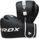 Боксерські рукавички RDX F6 Kara Matte White 8 унцій (BGR-F6MW-8OZ)