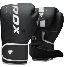 Боксерські рукавички RDX F6 Kara Matte White 8 унцій (BGR-F6MW-8OZ)