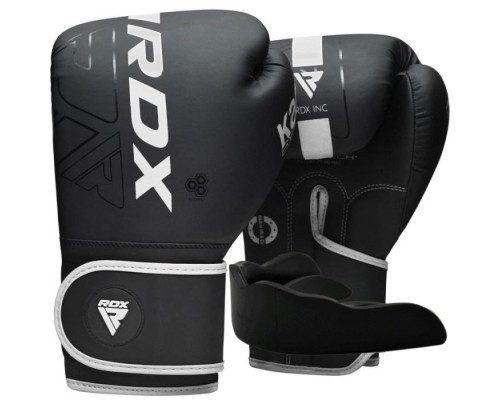Боксерські рукавички RDX F6 Kara Matte White 8 унцій (BGR-F6MW-8OZ)