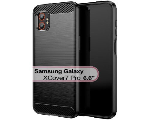 Чохол до мобільного телефона BeCover Carbon Series Samsung Galaxy XCover7 Pro SM-G766B Black (713559)