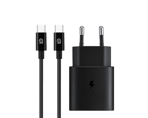 Зарядний пристрій Armorstandart AR-TA800 25W USB-C + cable USB-C to USB-C black (ARM77720)