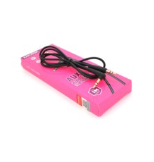Кабель мультимедійний 3.5mm M to 3.5mm M 1.0m black iKAKU (YT-AUXGJ(M)/(M)-KSC-521-B)