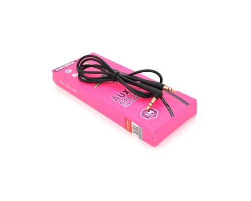 Кабель мультимедійний 3.5mm M to 3.5mm M 1.0m black iKAKU (YT-AUXGJ(M)/(M)-KSC-521-B)