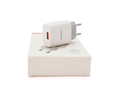 Зарядний пристрій iKAKU KSC-215 1xUSB 5V 2.1A White (KSC-215 NATU)