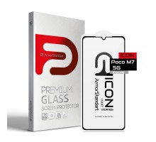 Скло захисне Armorstandart Icon Xiaomi Poco M7 5G Black (ARM85173)