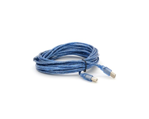 Кабель для принтера USB 2.0 AM/BM 10.0m ferrite blue Voltronic (YT-AM/BM-10TBL)