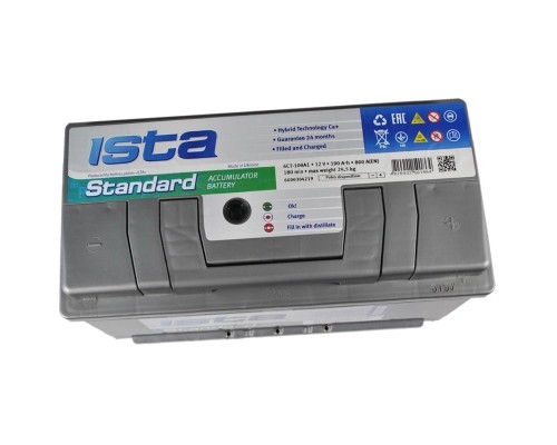 Акумулятор автомобільний Ista Standard 100Ah Ев (-/+) (800EN)