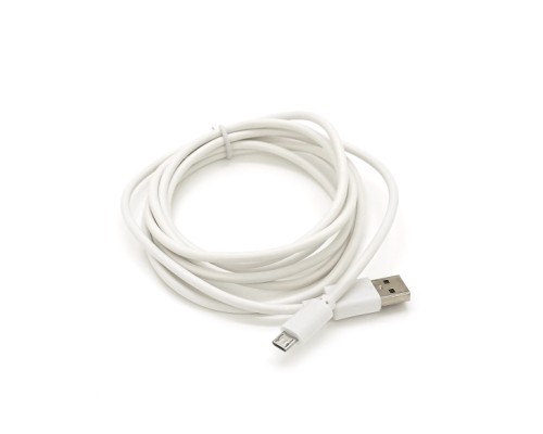 Дата кабель USB 2.0 AM to Micro 5P 2.0m white Voltronic (USB2AMMicW/05104)