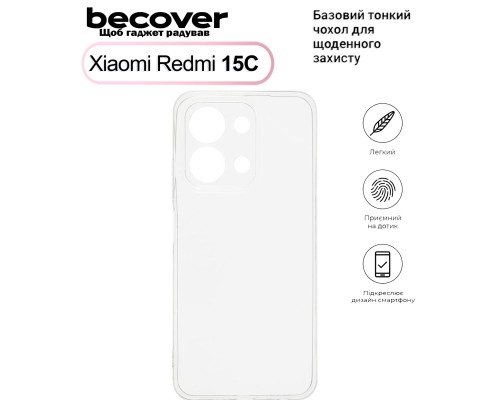 Чохол до мобільного телефона BeCover Xiaomi Redmi 15С Transparent (713785)