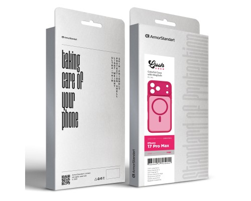 Чохол до мобільного телефона Armorstandart Lush MagCase Apple iPhone 17 Pro Max Pink (ARM87503)