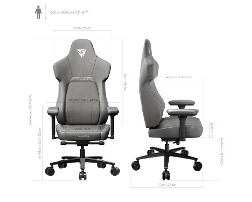 Крісло ігрове TX3 Core Loft Grey (TEGC-2056101.41)