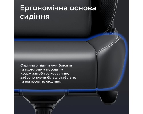 Крісло ігрове Anda Seat Kaiser 4 V2 PVC Size XL Black (AD12YDDC-XLL-20-B-PV/C-03)