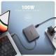 Концентратор AXAGON USB-C to 2xUSB-A + HDMI + RJ45 + PD 100W 0.2m grey (HMC-5HL)