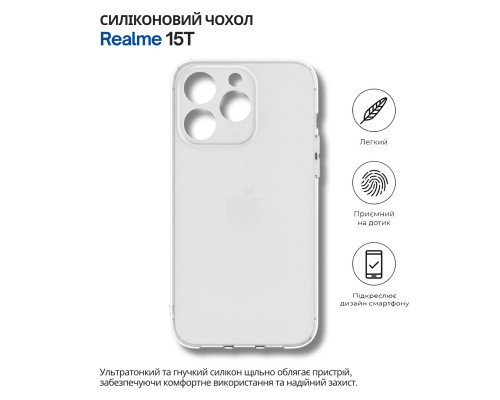 Чохол до мобільного телефона BeCover Silicone Realme 15T Transparent (714695)