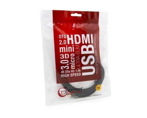 Кабель мультимедійний Jack 3.5mm male/Jack 3.5mm female 5.0m Extradigital (KBA1642) Кабель мультимедійний Jack 3.5mm male/Jack 3.5mm female 5.0m Extradigital (KBA1642)
