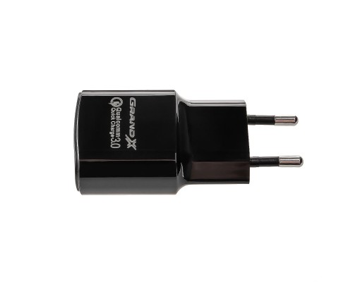 Зарядний пристрій Grand-X Quick Charge QС3.0, + cable USB -> Type C 1m (CH-550TC)