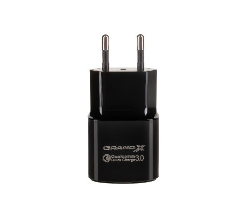 Зарядний пристрій Grand-X Quick Charge QС3.0, + cable USB -> Type C 1m (CH-550TC)