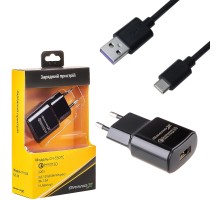 Зарядний пристрій Grand-X Quick Charge QС3.0, + cable USB -> Type C 1m (CH-550TC)