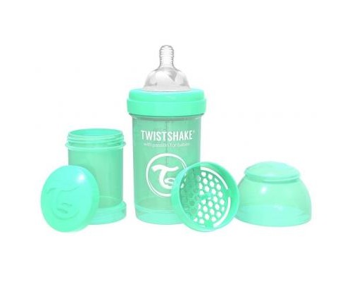 Пляшечка для годування Twistshake антиколькова 180 мл, мятна (69858)