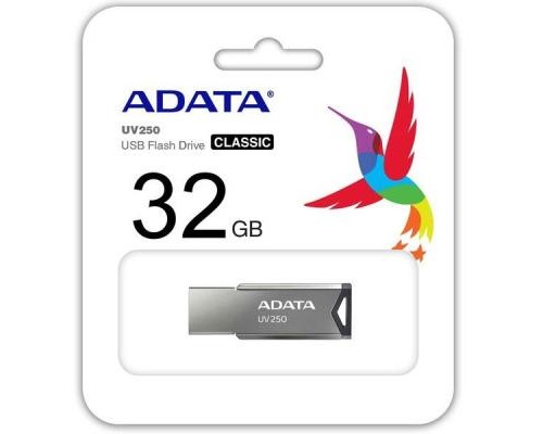 USB флеш накопичувач ADATA 32GB UV250 Metal Black USB 2.0 (AUV250-32G-RBK) 