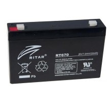 Батарея до ДБЖ Ritar RT670, 6V-7.0Ah (RT670) 