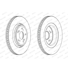 Гальмівний диск FERODO DDF2657C