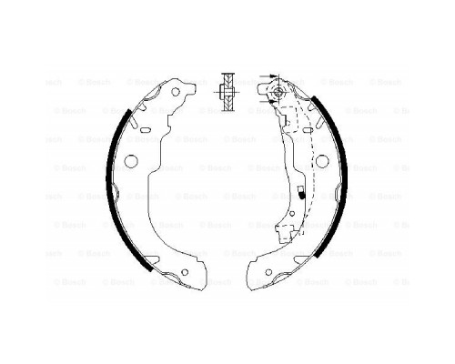 Гальмівні колодки Bosch 0 986 487 721