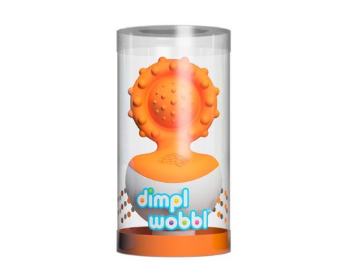 Брязкальце Fat Brain Toys прорізувач-неваляшка dimpl wobl помаранчевий (F2172ML)