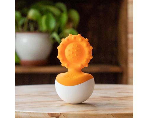 Брязкальце Fat Brain Toys прорізувач-неваляшка dimpl wobl помаранчевий (F2172ML)