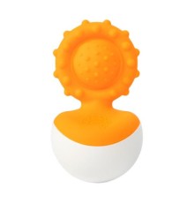Брязкальце Fat Brain Toys прорізувач-неваляшка dimpl wobl помаранчевий (F2172ML)
