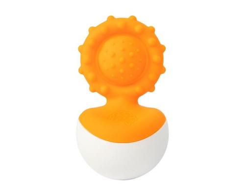 Брязкальце Fat Brain Toys прорізувач-неваляшка dimpl wobl помаранчевий (F2172ML)
